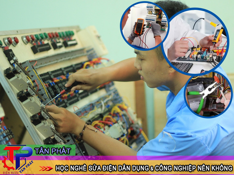 Học nghề sửa chữa điện dân dụng và điện công nghiệp nên không
