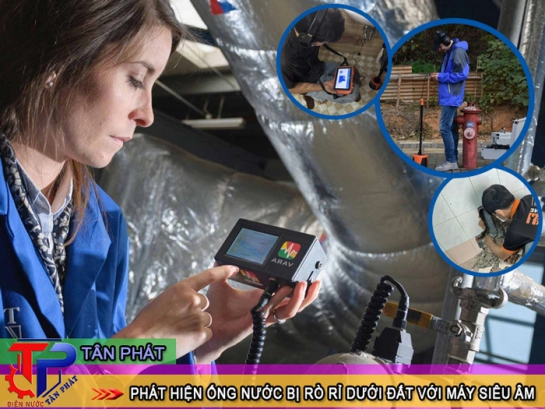 Cách phát hiện ống nước bị rò rỉ dưới đất bằng máy siêu âm