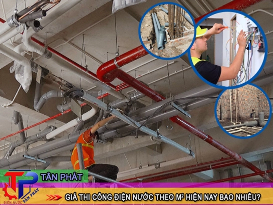 Đơn giá thi công điện nước theo m2 là bao nhiêu