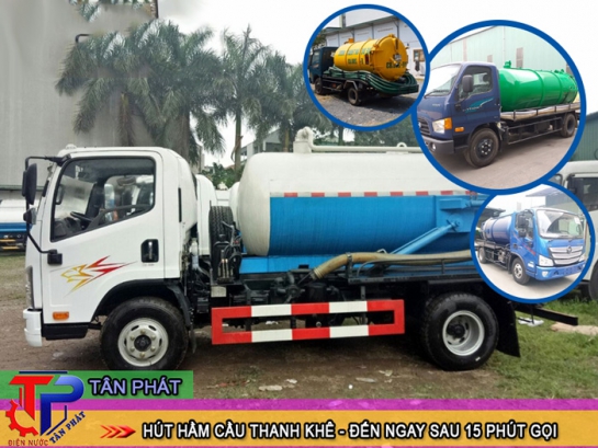 Dịch vụ hút hầm cầu Thanh Khê uy tín có mặt sau 15 phút